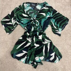 Tropical Print Romper